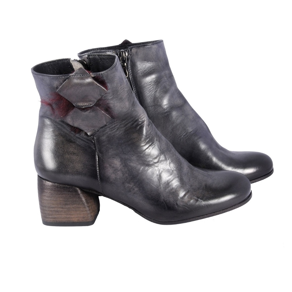 Ink ankle Ankle boots in Black hand dyed leather - Picture 2 of 6